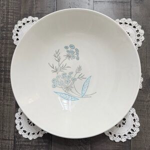 Vintage 1960’s Royal‎ Maytime MCM Royal Stetson Ceramic Serving Bowl Blue Floral